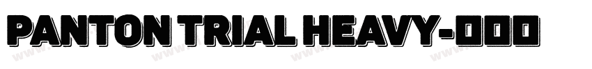 Panton Trial Heavy字体转换
